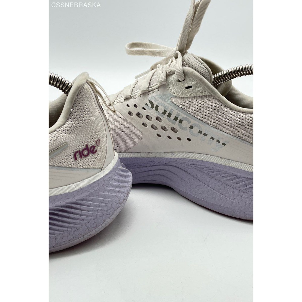Saucony Purple | White Women's Ride 17 Running Shoes‎ S10924-241 - Size 9 - Picture 7 of 12